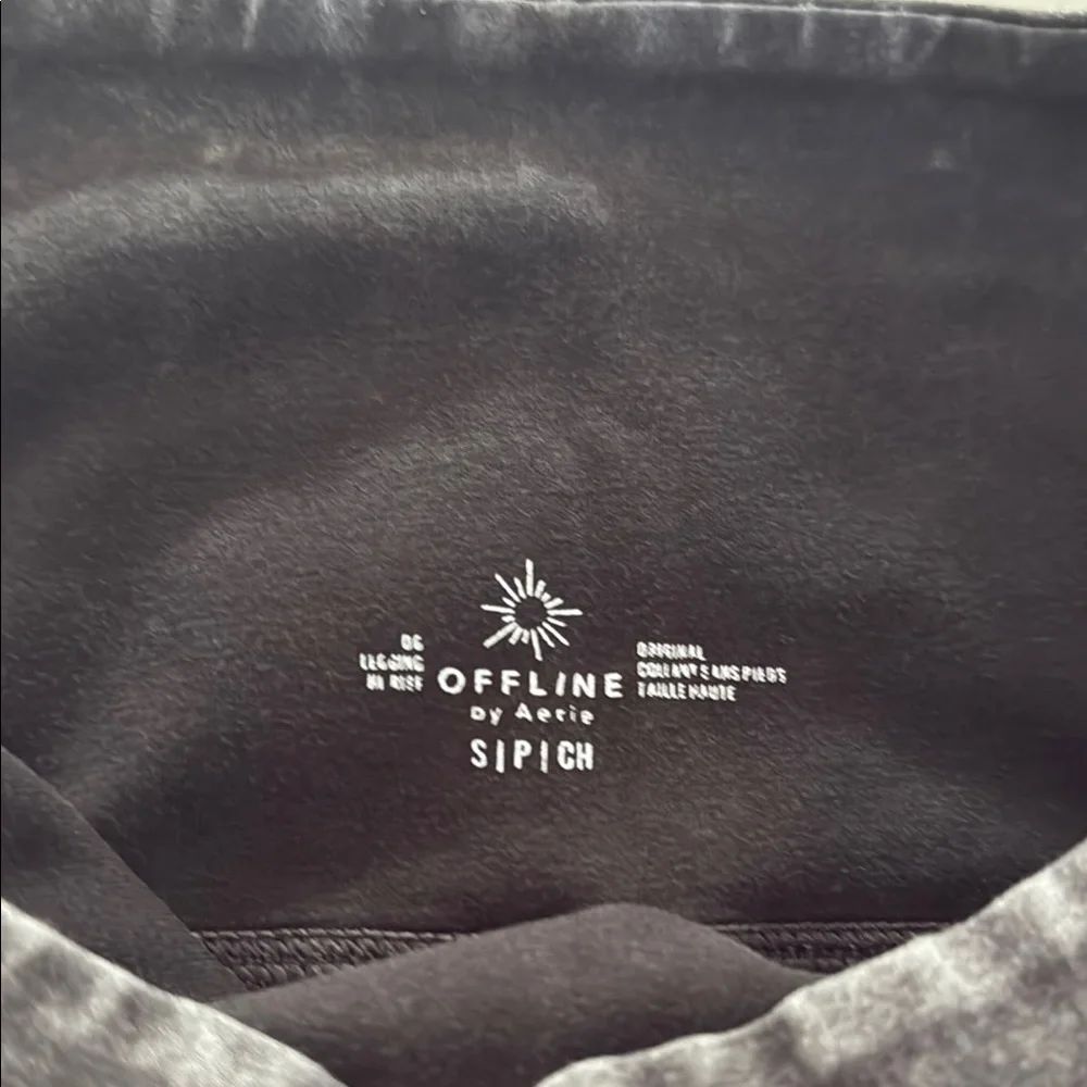 Aerie Black Leggings High-Waisted Sleek Fit - Picture 2 of 3